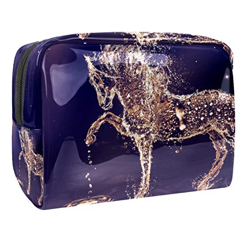 Preisvergleich Produktbild Kosmetiktasche mit Wasserpferd-Motiv, für Frauen, Reise-Set mit Reißverschluss, multifunktional, Kulturbeutel, Aufbewahrungstaschen