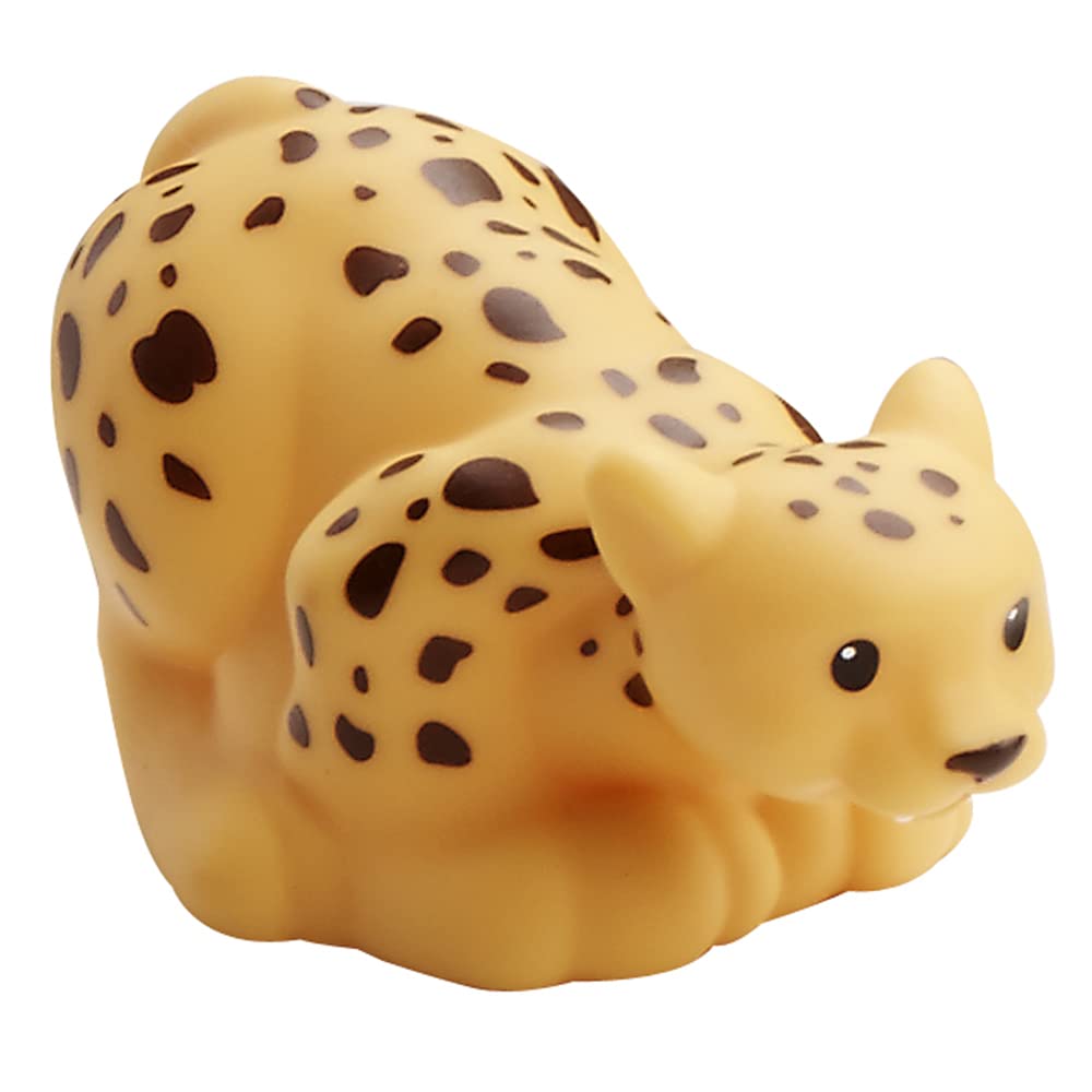 Fisher-Price Ersatzteil Little People Zoo Animal Spielset DKN66 - Ersatz Orange und Braun Gepunktet Gepard Figur