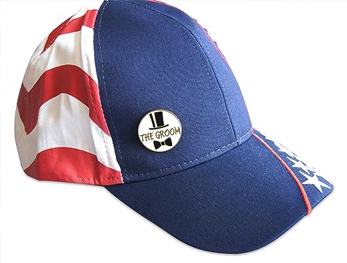 Novel Merk Groom & Groomsmen Wedding Bridal Party Lapel Pin, Hat Pin & Tie Tack Set with Clutch Back4