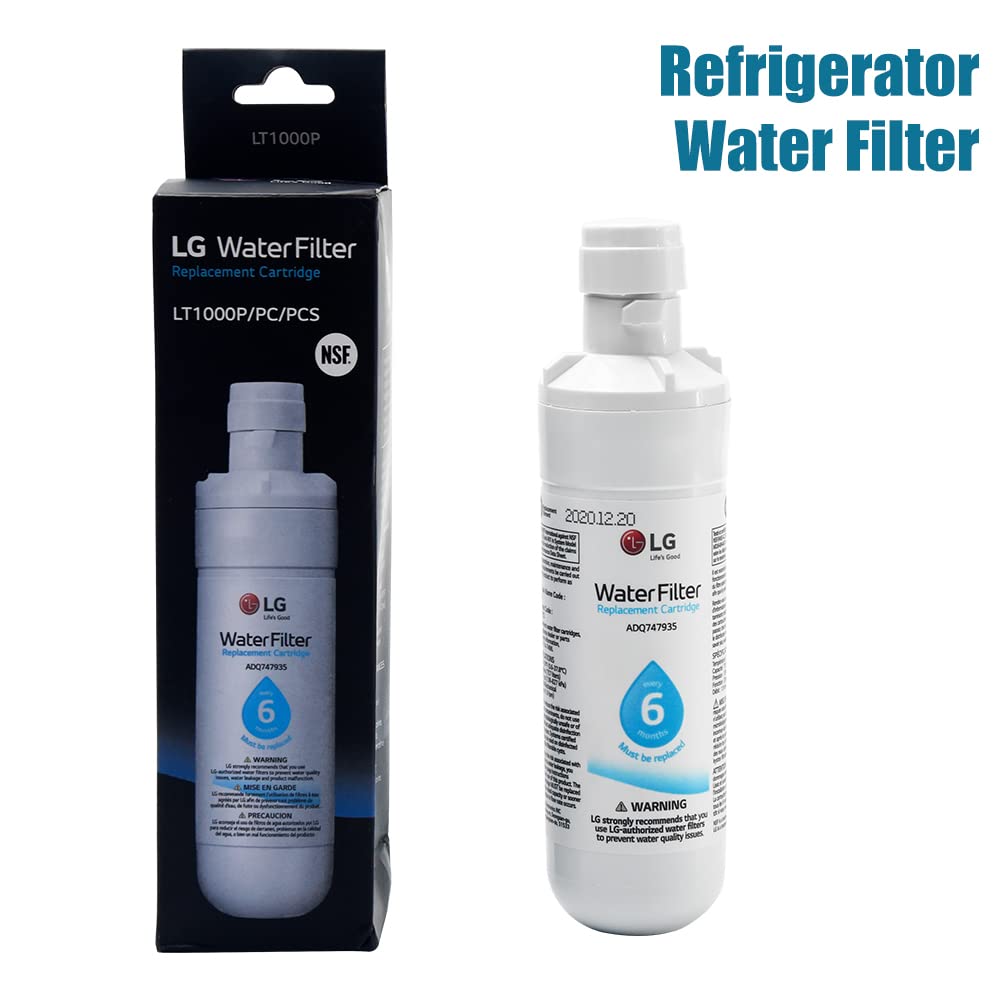 QOTSTEOS LT1000P Lot de 3 filtres à eau de rechange pour frigo, compatible avec frigo Kenmore9980