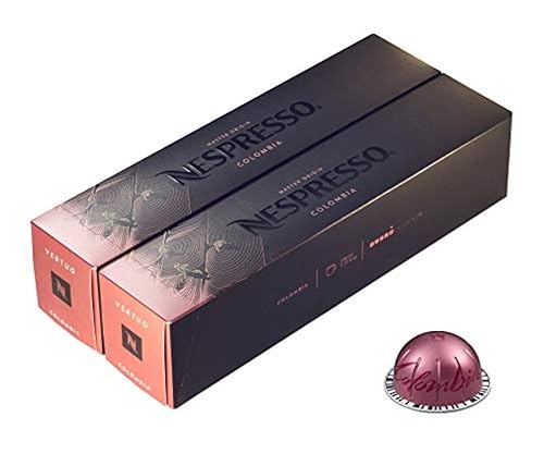 Versión Europea Nespresso Vertuo Line Colombia - 20 Cápsulas de Café Importadas (no afiliadas a Nespresso)
