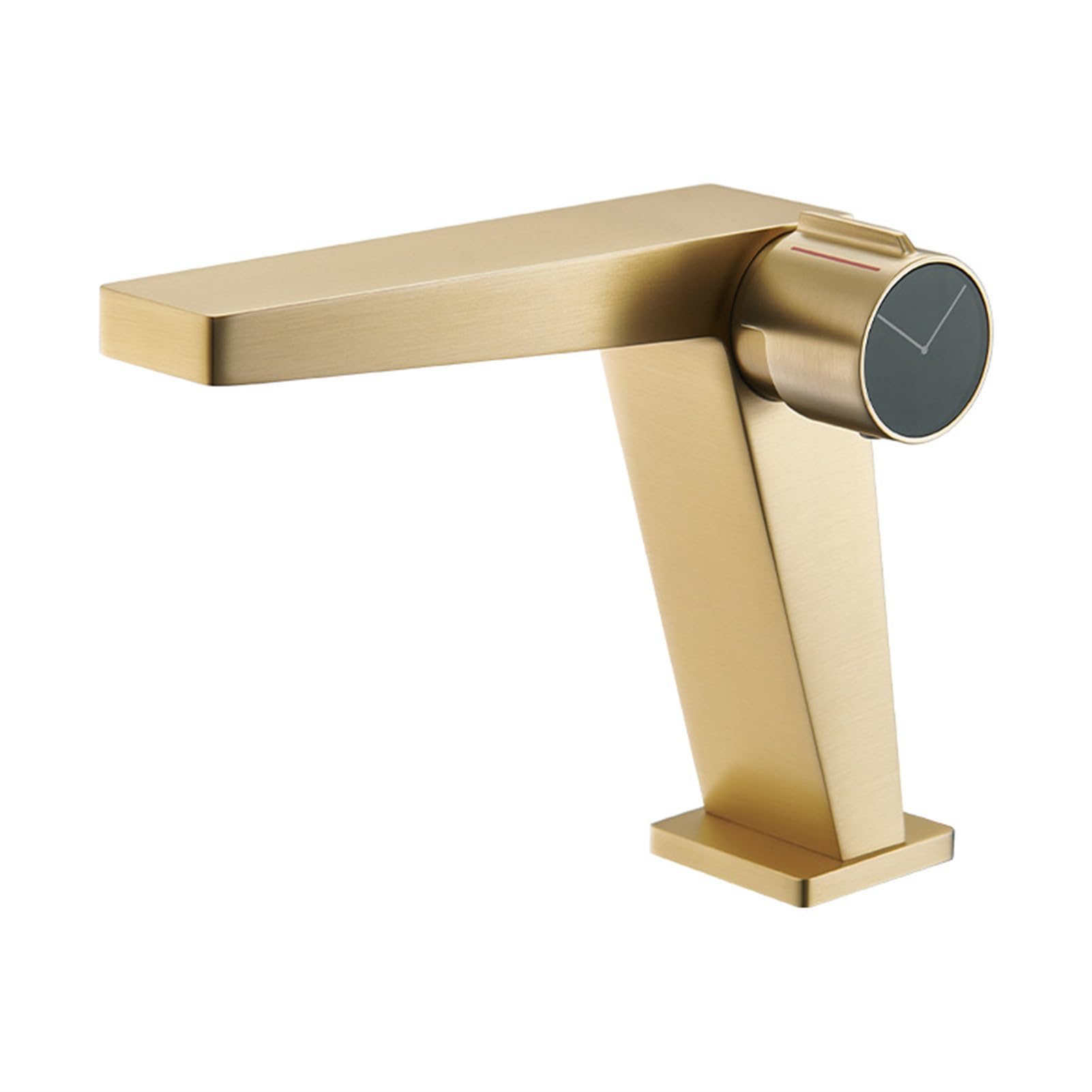 HCFYAUIS Modern Brushed Gold Single Handle Bathroom Faucet for Vessel Sink Commercial Basin Mixer Tap for RV Lavatory Vanity