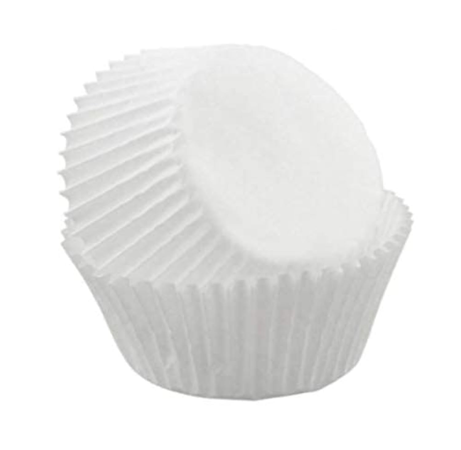 Pastry Chef's Boutique - White Greaseproof Paper Chocolate Candy Cups No.4-1''x3/4'' - White - 200 pcs