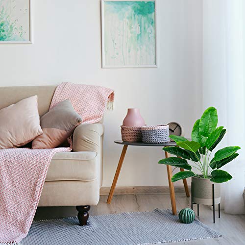 Beebel Artificial Plants Banana 18 Leaves Faux Large Bird Of Paradise Frond Tropical Palm Leaves Imitation Ferns Leaf For Home Party Flowers Arrangement Wedding Decorations (2) #TOP3