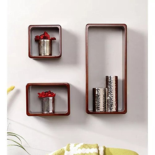 Fanci Rack Onlineshoppee Fancy Rack Shelves (Brown, Set of 3) : Amazon.in: Home ...