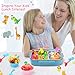 100PCS Silicone Lunch Box Dividers for Kids Lunch Accessories Set, Including 24 Reusable Silicone Cupcake Liners Baking Muffin Cups with 76 Animal Food Picks for Kids, Lunchbox Bento Box Accessories