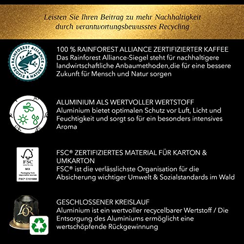 L'Or Espresso Café Profondo - Intensité 8- 20 Capsules en Aluminium Compatibles avec les Machines Nespresso - Image 8
