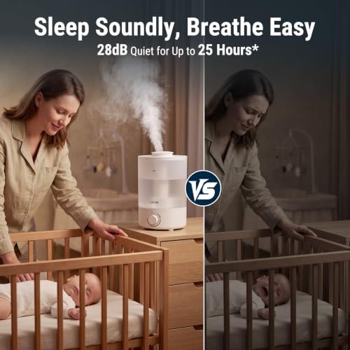 Image of COSTAR Humidifier for Room Moisture 3L Top Fill, 360 Nozzle