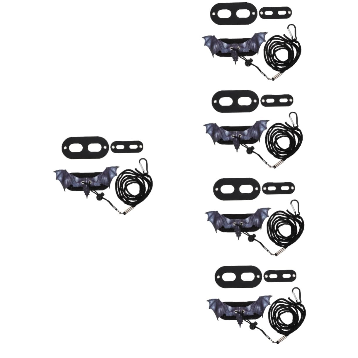 BESPORTBLE 5sets Guinzaglio e Pettorina Per Rettili Stile Creativo Forma Di Pipistrello Leggero Per Lucertole Gecko e Criceti Accessorio Pratico Per Passeggiate e Addestramento