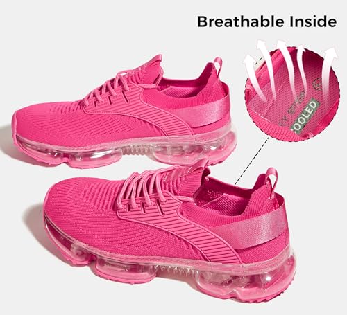 Image of LUCKY STEP Women Air Cushion Fashion Sneakers | Breathable Casual Comfortable Lightweight Walking Shoes