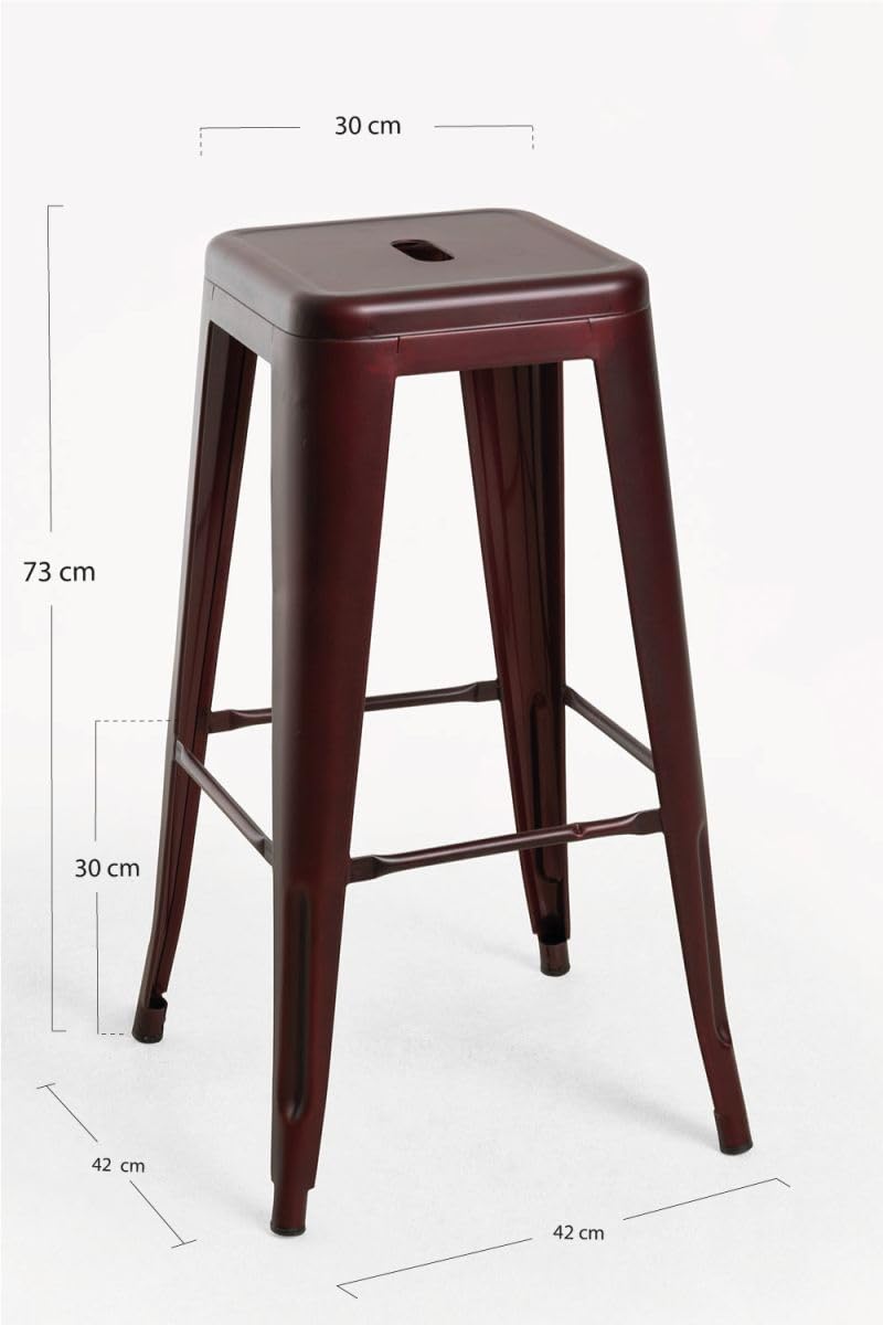 Regalos Miguel - Pack 2 Taburetes Torix Vintage 73 cm - Cobre Vintage