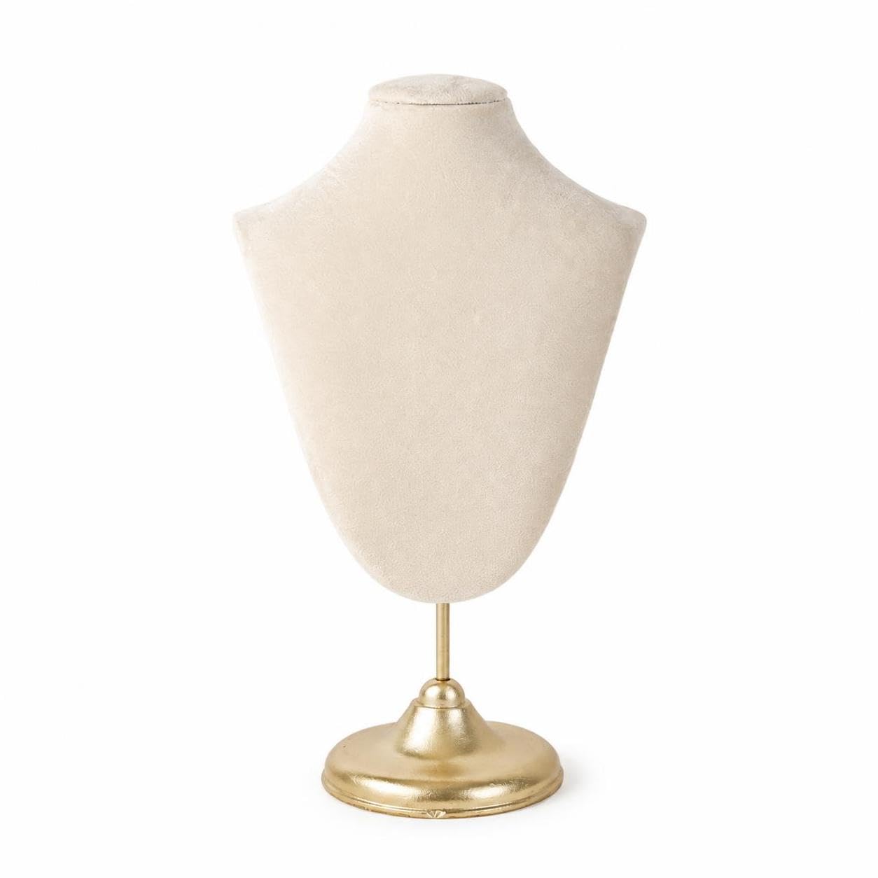 Présentoir à bijoux mannequin luxe rétro fait main pour l'organisation et l'exposition, pour rangement - pour présentoir, Présentoir à bijoux en velours, blanc