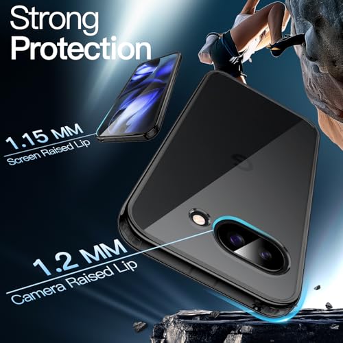 Image of JETech Case for Google Pixel 9a, Anti-Yellowing, Black
