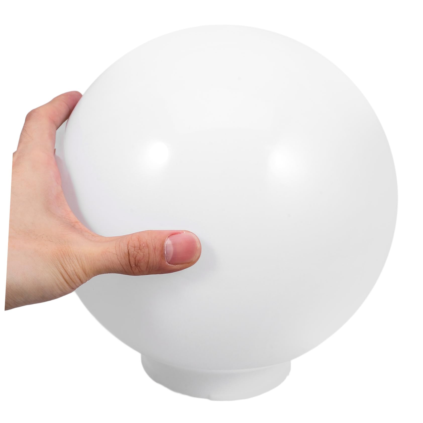 PRETYZOOM Paralume Sferico Acrilico 7.87In Coprilampada Da Esterno Globo Lampione Rotondo Protezione Lampada Per Giardino Patio Facile Installazione Decorazione