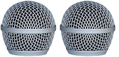 Audio2000'S ACC1001X2 2-Pack Dent Resistant Steel Grille-Mesh Microphone Windscreens