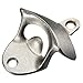 Produktbild Belleashy Korkenzieher Edelstahl-Eisen-Wandhalterung Bar Bier-Öffner-Glas Flaschenöffner Cap Opener Mit Schraube Retro Soda Kronkorken Openers (Color : Silver, Size : One Size)