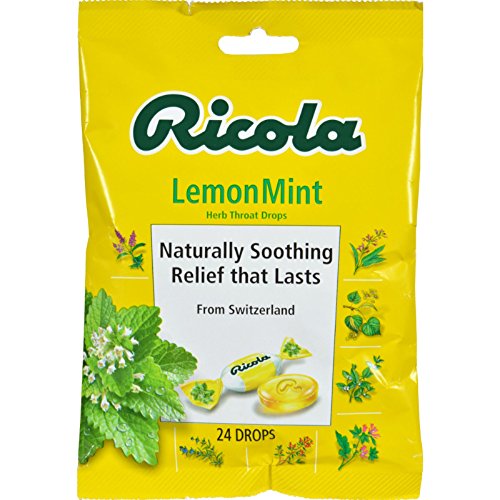 Ricola Lemon Mint Throat Drop - 24 per pack - 12 packs per