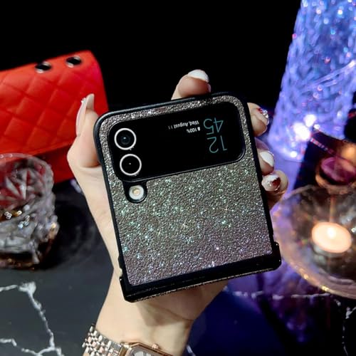 Coque Samsung Galaxy Z Flip 5 Case Luxe Sparkle Glitter Blanc PC Rigide