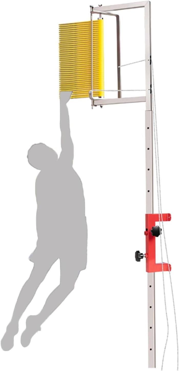 Wall-Mounted Vertical Jump Tester,Volleyball Training Vertical Jump Training Equipment Tool,for Adult Teen Jump Measurement Tools,Adjustable Height 70cm