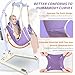 Ehucon Universal Full Body Patient Lift Sling,Thickened Medical Sling for Transfer,Bed Positioning and Lifting,Transfer Sling for Elderly,Disabled,Bedridden-500LBS (Purple, Large)