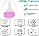 Haustier Milchflasche, 6 Stück 60ml Welpen Kätzchen Fütterungsflasche Kleine Hund Katzenmilch Pflege Kit Haustiere Welpen Stillflasche Fütterung Stillflasche Nippel Pinsel Set(Rosa)