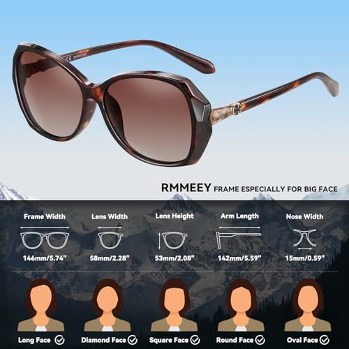 Sunglasses for Women Trendy Polarized Oversized Big Sun Glasses Ladies Shades UV Protection4