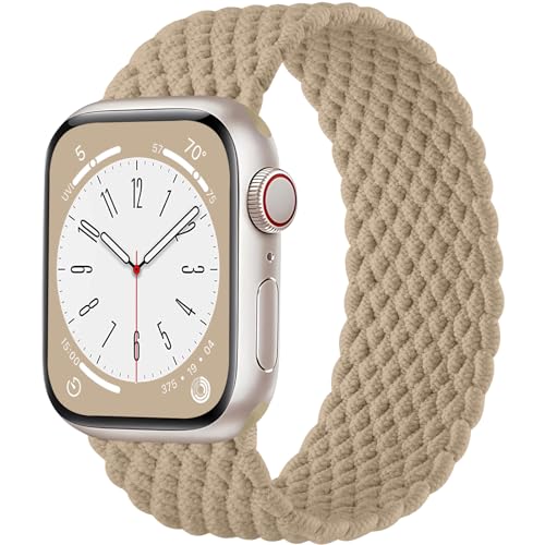 Ya en manzanajugosa.com: Maledan Trenzadas Correas Compatibles con Correa Apple Watch 41mm 40mm 38mm para Mujer Hombre, Correa Elástica Ajustable para iWatch Series 9 8 7 6 5 4 3 2 1 SE Ultra, Marrón