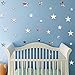 ufengke® 20-Pcs 3D Plateado Estrella Bricolaje Efecto Espejo Pegatinas de Pared,Cuarto de los niños Vivero Moda Diseño Art Calcomanías Casa Decoración
