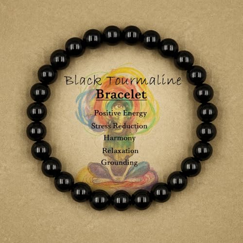 Natural Stone Healing Bracelet – 8mm Beaded Stretch Crystal Jewelry for Men & Women – Calming & Chakra Energy3