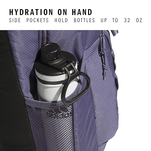 Image of adidas Excel Backpack Durable Large Athletic Laptop Book Bag, 7.0 /Preloved Violet /Wonder White, OSFA, Excel Backpack for Men & Women - Durable Large Athletic Laptop Bag