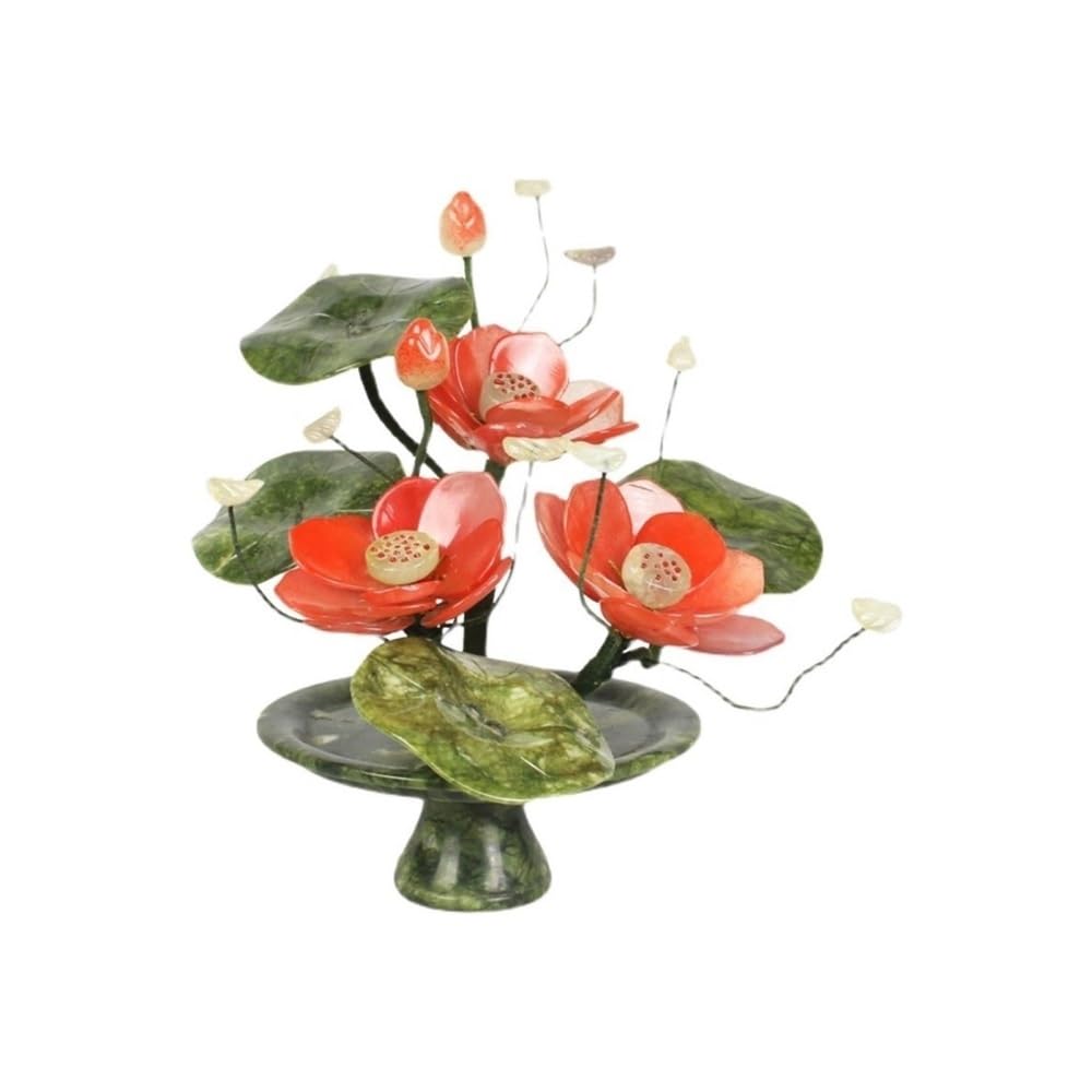 CHENGAIJIAN Artificial Bonsai Tree, Artificial Bonsai Tree, Jade Flower Ornament, Chinese Retro Style Decoration
