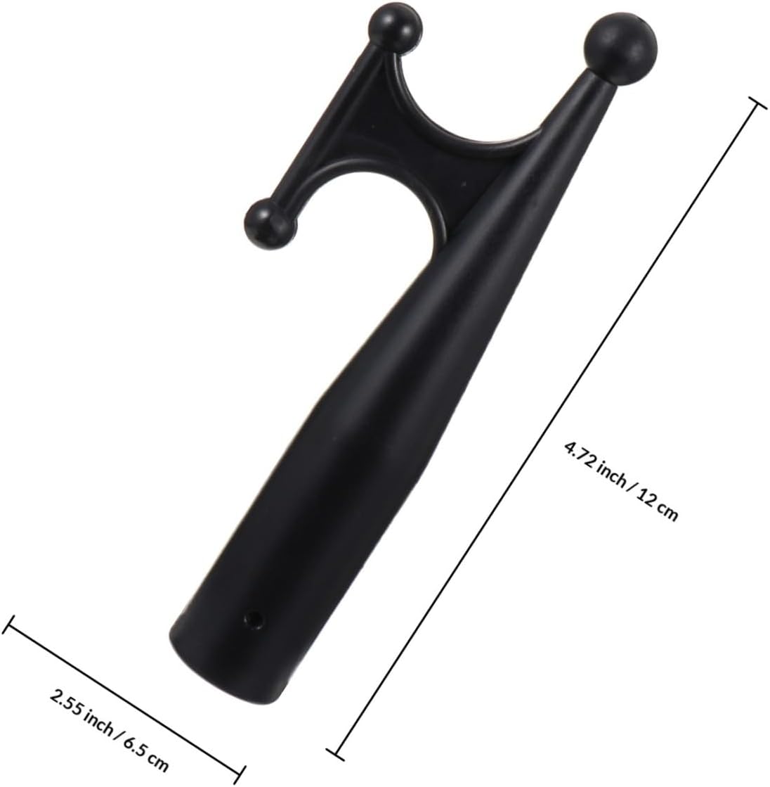 Boat Hook Attachment Floating Nylon Replacement Head for Yacht Kayak Raft, Sturdy Dark-Colored Hook Compatible with 28mm Pole for Boating and Docking Equipment