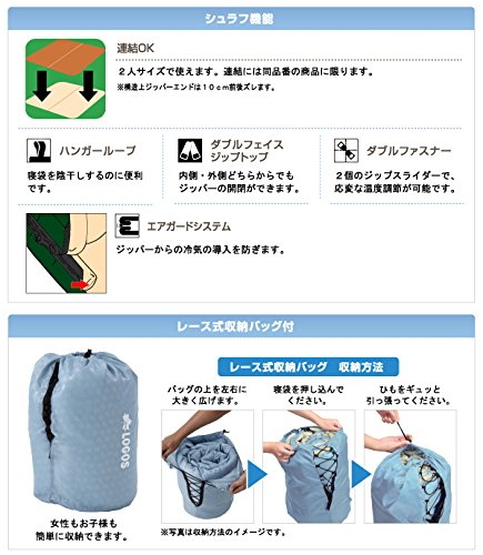 | ロゴス 寝袋 丸洗い寝袋フィールダー・6[最低使用温度6度
