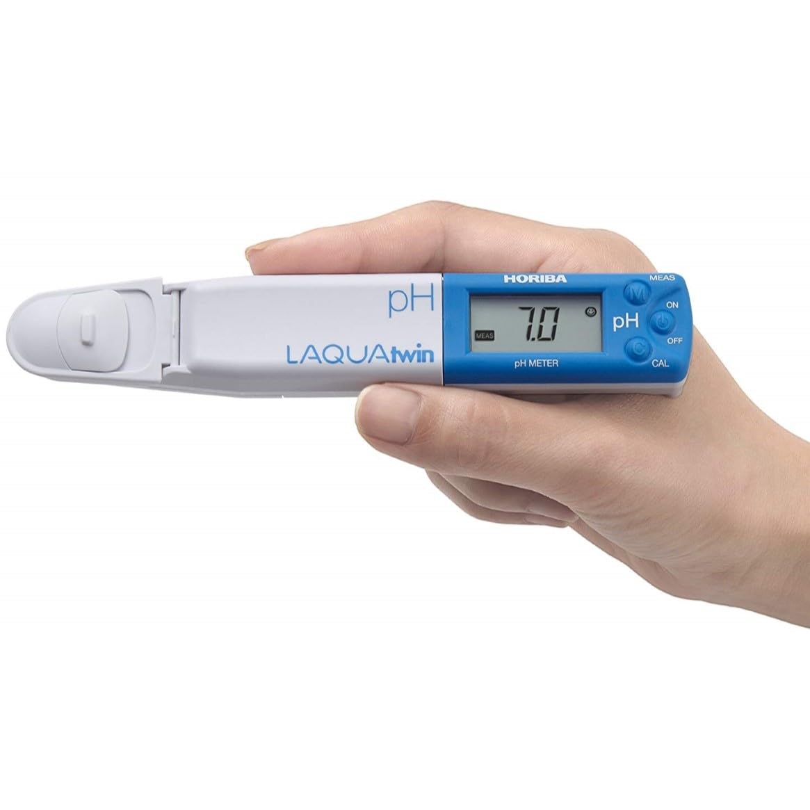 HORIBA LAQUAtwin pH-22 Pocket pH Meter Accuracy +- 0.01 pH, for Small Sample (>1mL) Soil, hydroponic, lab, Water, Aquarium, Food, Wine, Beer, Chemical Compounds, Range 0-14, 2 Years Warranty