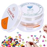 🧵 Contenu du kit .--- Vous recevrez 4 rouleaux de fil élastique transparent pour bracelets, de 4 diamètres différents : 0,4 mm x 24 m, 0,6 mm x 15 m, 0,8 mm x 8 m et 1 mm x 5 m. Adaptés à des perles de différentes tailles, ces rouleaux totalisent 52 mètres de longueur, répondant ainsi à tous vos besoins en créations DIY.