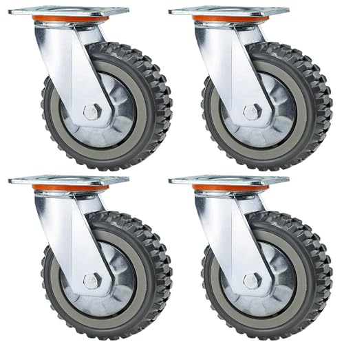 THOISEWELT® 6" In Caster Wheel For Furnitures Trolley Swivel...