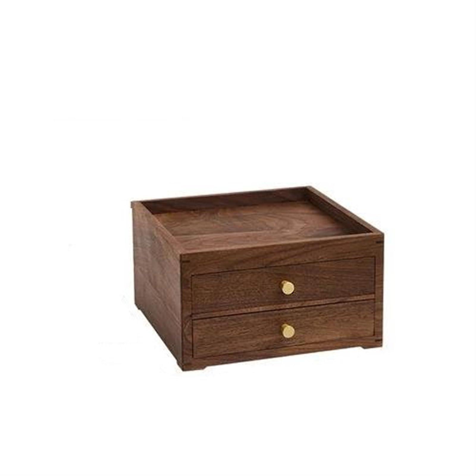 Collar Organizador Negocio de Madera sólida Caja de Almacenamiento de Almacenamiento de té Caja de Almacenamiento de Pastel de té con cajón