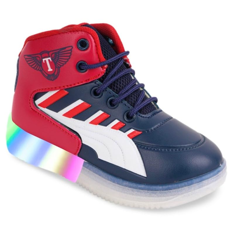 Neska Moda 4.5-5 Years Boys & GirlsCotton LED Shoes- (Red,Navy)-BT2888 (B0D73CMFZ5) Amazon Price History, Amazon Price Tracker