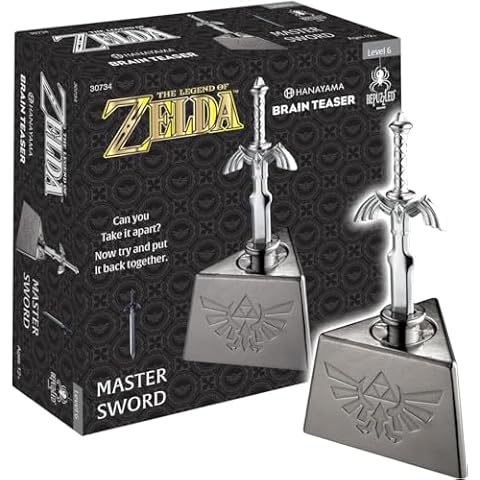 BePuzzled, Legend of Zelda Master Sword Hanayama Brain Teaser, Mensa Rated Level 6, for Ages 12 and Up Cover