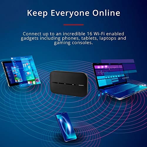 HUAWEI E5783B-230 Hotspot LTE Mobile Wi-Fi Super Fast 4G, tot 300 Mbit/s, zwart - Afbeelding 7