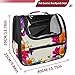 otnrnondcl Colorful Wild Flower (1) Pet Travel Carrier | Ventilated Comfortable Design with Safety Features | Ideal for Small to Medium Sized Pets Cats, Dogs etc