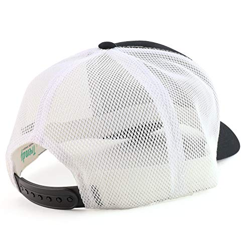 Image of Trendy Apparel Shop Oversize XXL Structured Trucker Mesh Baseball Cap