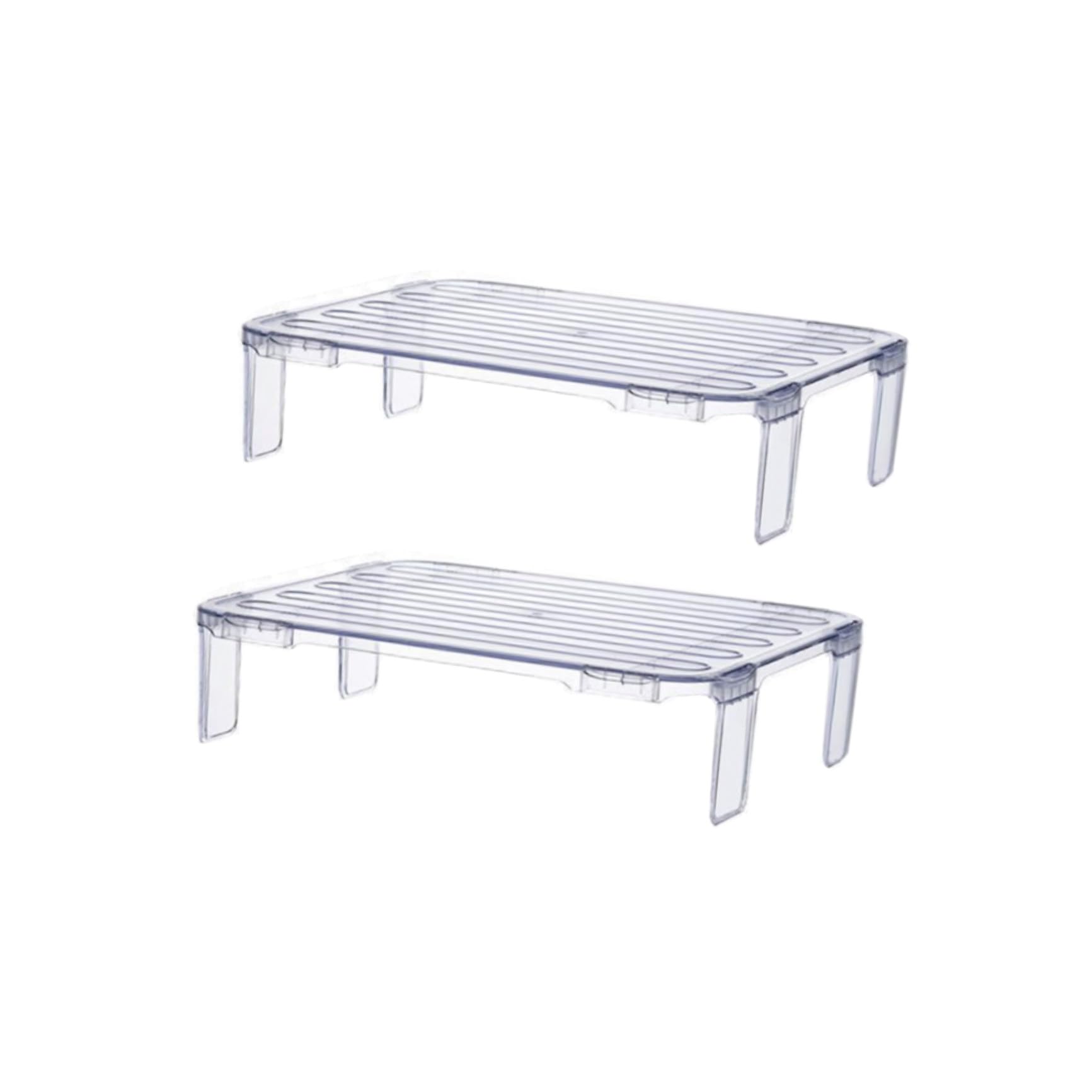 Étagère rangement transparente empilable réfrigérateur cuisine