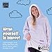 THE COMFY Dream | Oversized Light Microfiber Wearable Blanket, One Size Fits All, Seen on Shark Tank