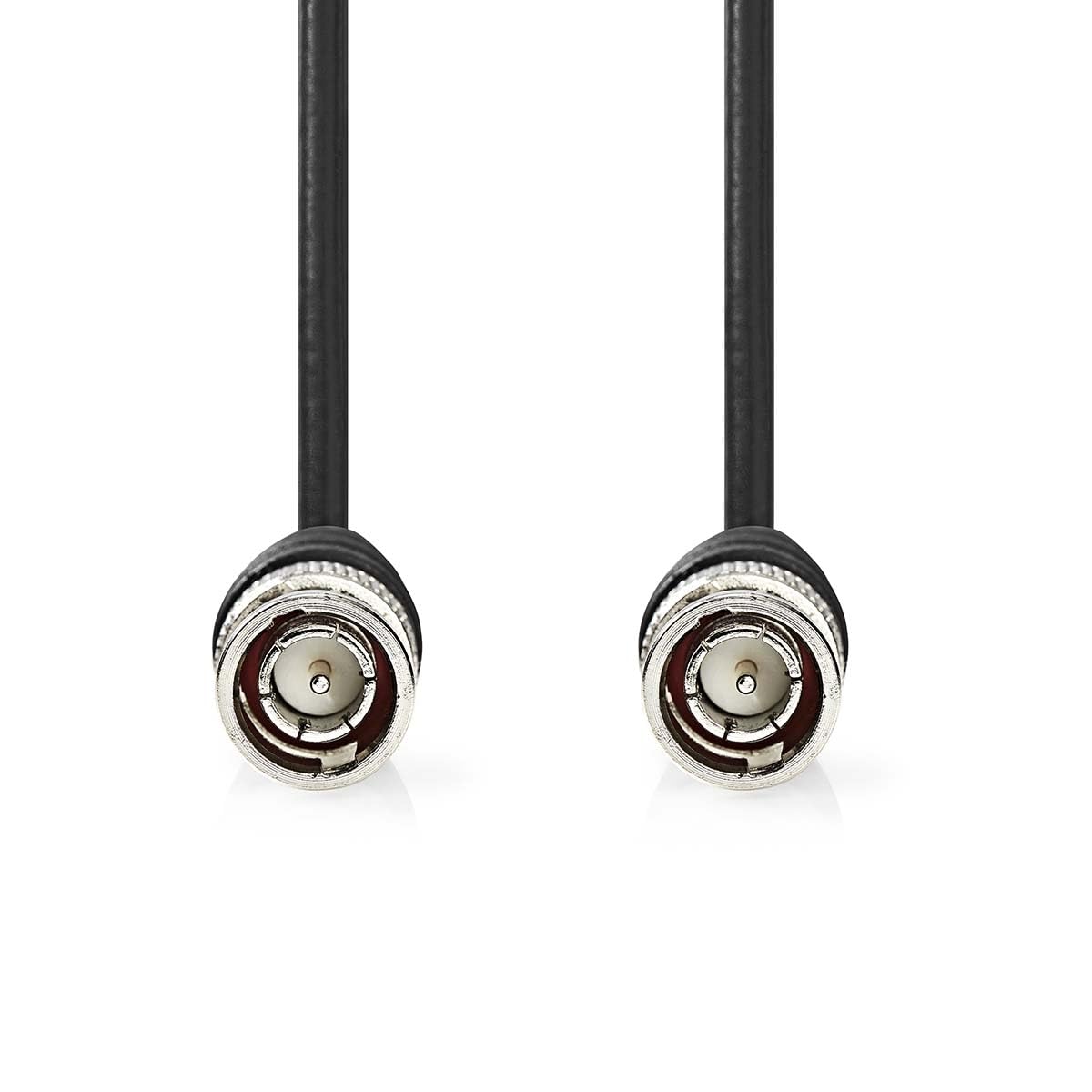 NEDIS BNC Video Cable, 1.0m - This AV Cable With BNC Connectors of 75 Ohm Suitable for Coaxial Connections