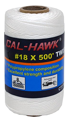 Cal-Hawk #18 x 500' Twisted Mason Line (Orange)