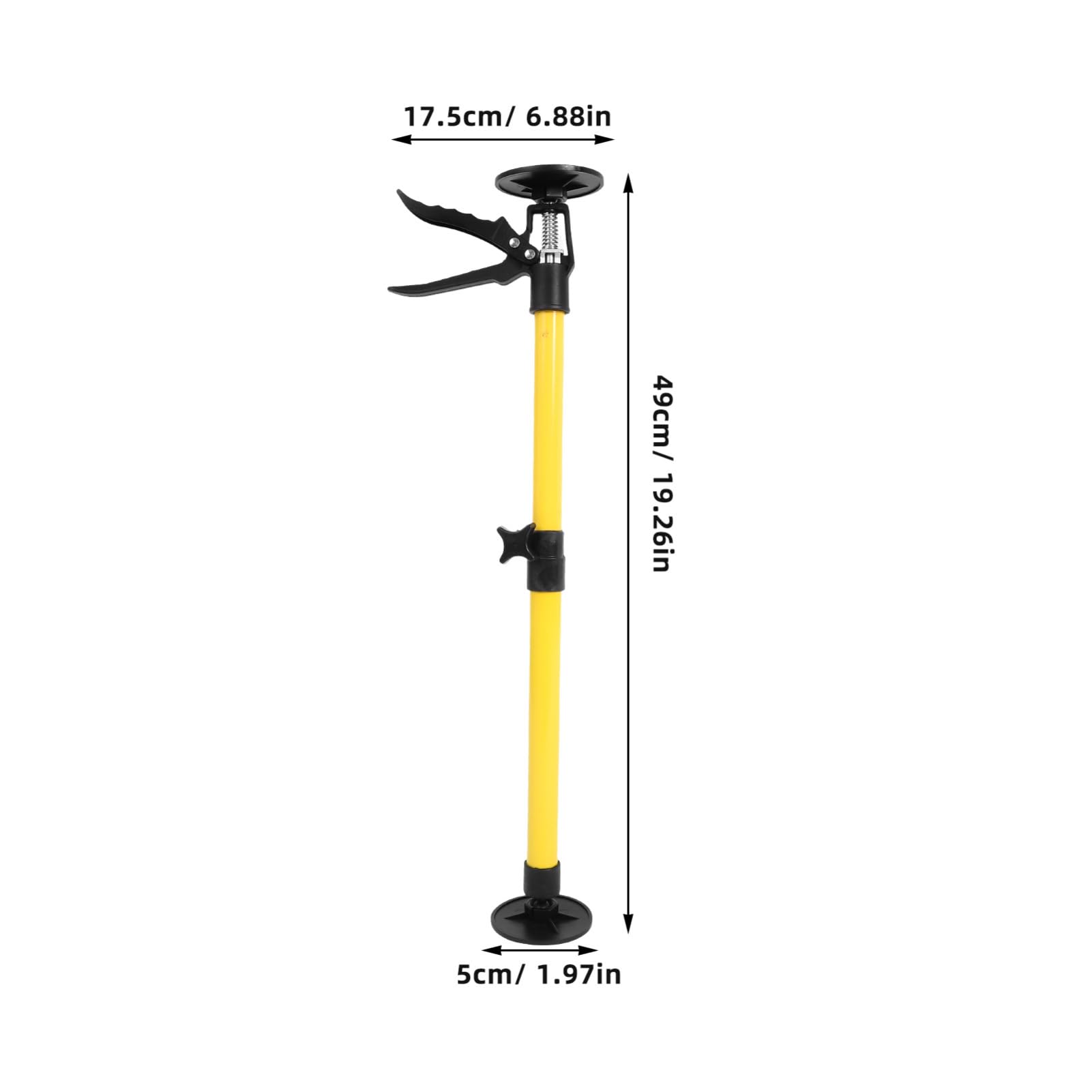 Veemoon Telescopic Cabinet Jack Support Pole (30-59/50-115cm) Easy Install High Load (40kg) One-Hand Operation for Bathroom Kitchen