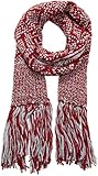 Toller Long Shawl mit Fransen. Der Schal kann beidseitig getragen werden. Eine Seite zeigt ein klassiches Norwegermuster, die andere Seite zeigt die Strickoptik, die dem Style den besonderen Look verleiht. Besonders schön im Set mit der passenden Bommelmütze.