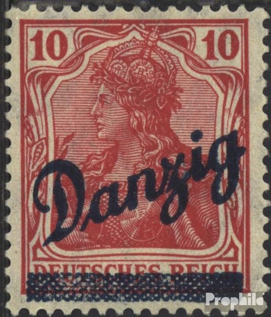 Sellos de colección Gdansk 36a original de 1920 pieza de alta filatelia probada Prophila