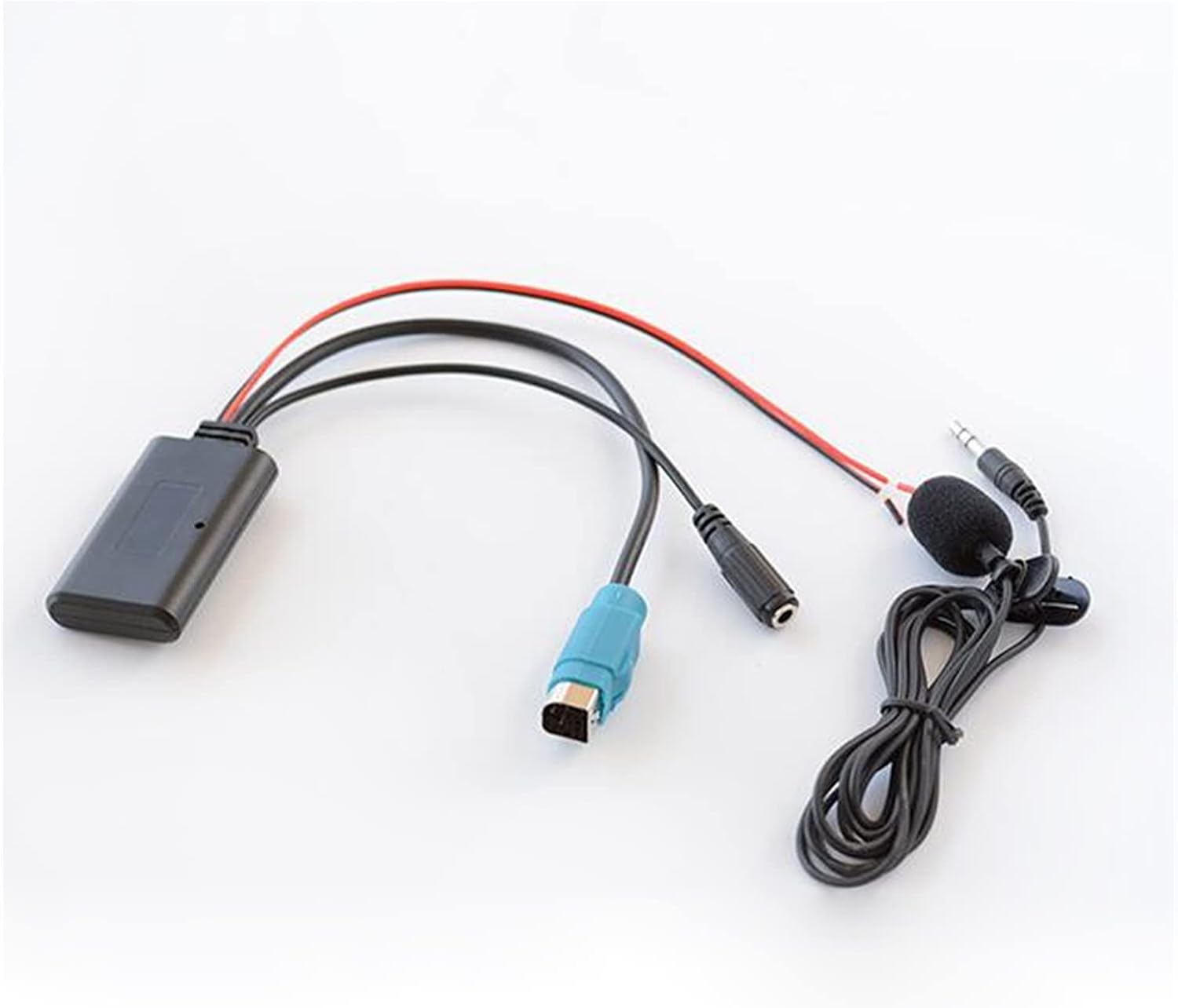 Car Ra-dio AUX Cable Adapter Cellphone Calling Handsfree Kce-237b Fit Compatible with Alpine CDE-W203Ri IDA X303 X305 X301, Bluetooth mic